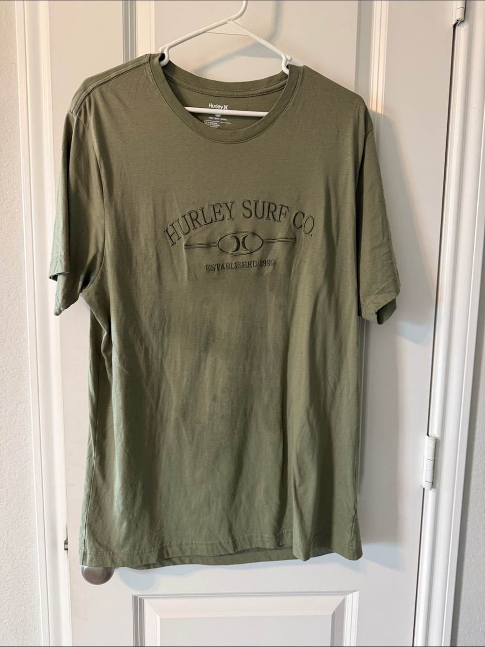 Hurley Olive Green Surf Co. Short Sleeve Tee